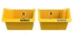 DEWALT DWST82813-1 TSTAK įrankių laikymo dėžė dvigubas paketas &ndash; 2x 14L sukraunamos plastikinės dėžės, juoda/geltona