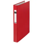 LEITZ Standard A4 Oversize žiedinis segtuvas, raudonas, 4 D žiedai, 41 mm nugarėlė, 25 mm žiedų skersmuo 4212-00-25