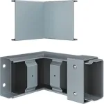 Hager FWK-Plus vidinis kampas 60x100 mm cinkuotas prie&scaron;gaisrinės apsaugos kabelių latako jungiamasis elementas FWKP601004VERZ