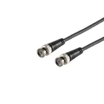 S CONN MAXIMUM CONNECTIVITY BNC ki&scaron;tukas &ndash; BNC ki&scaron;tukas RG59 koaksialinis kabelis, 75 Ohm, 1,0 m, juodas 77601