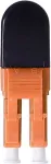 BLUELAN BlueOptics &scaron;viesolaidinis loopback adapteris OM2 LC/UPC dvigubas keraminis ferulas -40&deg;C iki +85&deg;C (BOLBLCOM2)