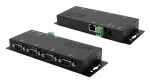 EXSYS EX-6164 4 prievadų RS-232 serijinis įrenginių serveris, Ethernet į serijinį, metalinis, 10/100 Mbps, Virtual COM