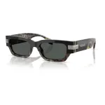 Versace moteri&scaron;ki akiniai nuo saulės VE4465-545687, juodas rėmelis, tamsiai pilki stiklai, 54mm