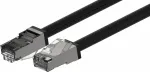 Wirewin Outdoor CAT6A S/FTP tinklo kabelis, 5 m, juodas, PUR apvalkalas, atsparus UV PKW-OUT-SF-K6A-PUR 5.0