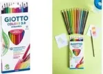 GIOTTO COLORS 3.0 ACQUARELL akvareliniai pie&scaron;tukai, 12 spalvų rinkinys, &scaron;e&scaron;iakampiai, 3,0 mm &scaron;erdis, kartoninė dėžutė (F277100)
