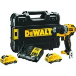 Akumuliatorinis suktuvas DeWALT DCD701D2-QW, 12V, 1500 aps./min., 57,5 N&middot;m, 2&times;2 Ah baterijos