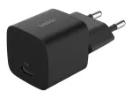 USB-C įkroviklis Belkin BOOSTCHARGE 25W Power Delivery juodas &ndash; greitas USB-C PD 25W sieninis adapteris