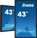 iiyama TF4339AS-B1AG monitor 108 cm (42,5 colio) 3840 x 2160 pikselių 4K Ultra HD LED liečiamas juodas