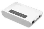 DIGITUS DN-13024 2 prievadų USB 2.0 belaidis tinklo serveris NAS USB spausdintuvų serveris
