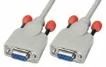 Lindy 3m Null modemo laidas, RS-232, DB9, baltas