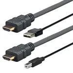 Vivolink PROHDMIUSBAB3AMP PRO HDMI kabelis (su USB 2.0 A/B (AMP)), ilgis 3 m