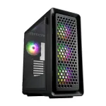 FSP CUT593A POC0000202 Ultra Tower PC korpusas, E-ATX/ATX/micro-ATX/Mini-ITX, grūdintas stiklas, juodas