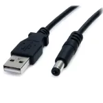USB į 5,5 mm maitinimo laidas, tipas M (statinė), 2 m, StarTech.com
