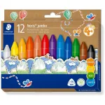 Va&scaron;kinės kreidelės Staedtler Noris Jumbo &ndash; 12 spalvų, netoksi&scaron;kos, didelio formato