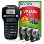 DYMO LabelManager 160 etikečių spausdintuvas su 3 D1 juostos ritinėliais | Ne&scaron;iojamas etikečių spausdintuvas | QWERTY klaviatūra | Biurui ir namams