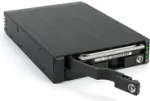 FANTEC MR-25DUAL - mobilus diskų blokas - 2,5 colio (6,4 cm) - SATA 6Gb/s / SAS 6Gb/s - Juoda