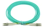Skaidulinis optinis kabelis BlueOptics AJ839A 50 m LC OM3 Aqua
