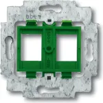 BUSCH JAEGER 1753-0-8048 - 2 x RJ-45 - Žalias - Metalinis - Plastikinis