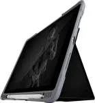 Apsauginis dėklas STM Dux Plus Duo, skirtas iPad 7/8/9 kartai &ndash; juodas, edukacinis didmeninis paketas