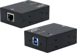 Tinklo medijos keitiklis Exsys USB 3.2 Gen 1 B į 1 Gigabit Ethernet EX-13021HMV su DIN bėgio komplektu