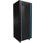 Grindinis stovas Extralink Rackmount spinta 32U 600x600 Juoda