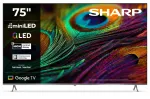 Sharp 4K QLED TV 75JP7265E 75 colių Smart TV Google TV UHD