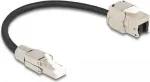 DeLOCK laidas RJ45 ki&scaron;tukas lauko montavimui į Keystone modulį RJ45 lizdas Cat.6A 25 cm