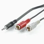 ROLINE Audiokabel - Stereo Mini-Klinkenstecker m&auml;nnlich zu RCA m&auml;nnlich