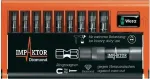 Wera 05057688001 Bit-Check 10 TX Impaktor 1 antgalių rinkinys, 10 vnt., T20/T25/T30/T40
