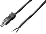 Rittal SZ 2500.410 LED sistemos &scaron;viestuvo jungiamasis laidas, DC 24 V, 3 m, juodas (5 vnt.)