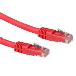 ACT IB1200 tinklo laidas Cat6a U/UTP, 0,5 m, raudonas