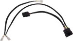 Alphacool 4 kontaktų Molex dvigubas adapteris skirtas Alphacool Magnetventiliui - juodas 50cm EOL (18517)
