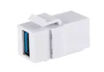 Keystone modulis ShiverPeaks S/CONN 08-10042 Kampinis USB A Baltas