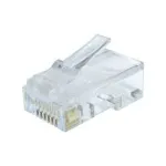 Gembird LC-8P8C-002/10 ki&scaron;tukas RJ-45, skaidrus, CAT6, 10 vnt.