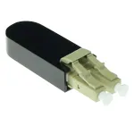 ACT Fiber optic LC loopback adapteris multimodinis 850 nm, LC, Juodas, RoHS, -40 - 75 &deg;C, 40 x 12.4 x 8.6 mm, 40 mm