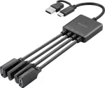 Sandberg USB-C/A į 2A+2C skirstytuvas (136-81)