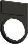 Siemens SIRIUS ACT 3SU1900-0AR10-0AA0 Legend Plate Holder Flat Rounded Black 12.5x27mm