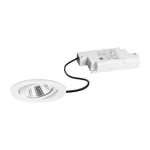 Brumberg 39363173 BB03 apvalus įleidžiamas LED prožektorius, baltas, 6 W, 230 V, fazinio valdymo reguliuojamas, pasukamas