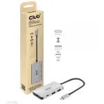 CLUB3D CSV-1543 USB Gen2 Type-C PD įkrovimo stotelė į 2x Type-C 10G ir 2x USB Type-A 10G prievadus