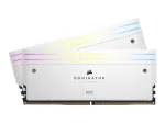Corsair Dominator Titanium RGB 32GB (2x16GB) DDR5-6400 CL32 atminties rinkinys, baltas