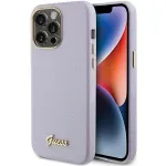 Guess GUHCP15LPGMCSL Glitter Glossy Script Hard Case, iPhone 15 Pro 6,1 inch, alyvinė