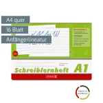 BRUNNEN Schreiblernheft A4q 16 lapų, linijinis be para&scaron;tės - A1