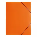 PAGNA Elastic Folder A4 PP Orange 3 Flaps Elastic Band