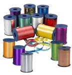 C.E. PATTBERG Gift Ribbon AMERICA matininis sidabrinis 10 mm x 250 m
