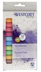 WESTCOTT Chalk Assorted Colors 12 Sticks