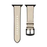 Connect Watch 38/40/41mm Silicone Patch Leather Watch Strap (132mm M/L) White