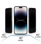 iLike grūdintas privatumo stiklas Apple iPhone 17 Pro Max, juodas