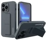 Wozinsky Apple iPhone 13 Pro Kickstand Case Silicone Case with Stand Navy Blue