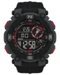 TIMEX Vyri&scaron;kas Skaitmeninis Kvarcinis Laikrodis TW5M53700 50mm Juodas Derva Silikonas