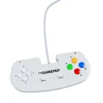 Retro Games The Gamepad White &ndash; Wired USB Gamepad for PC, Mac, ZX Spectrum, THEC64, THEA500 Mini